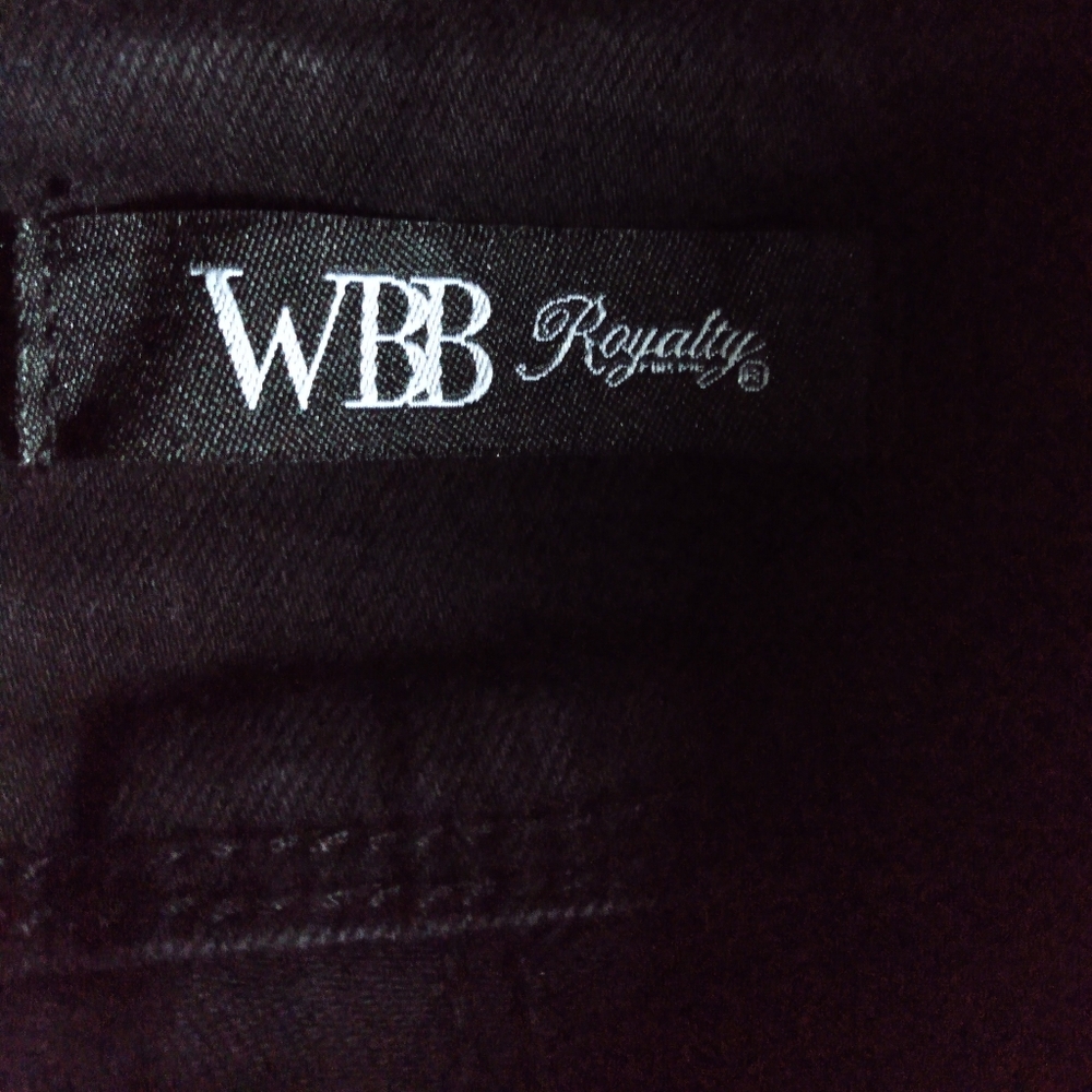 Royalty For Me High Rise Three Button Shaping Capri Women's Size 14 Black - Picture 4 of 6
